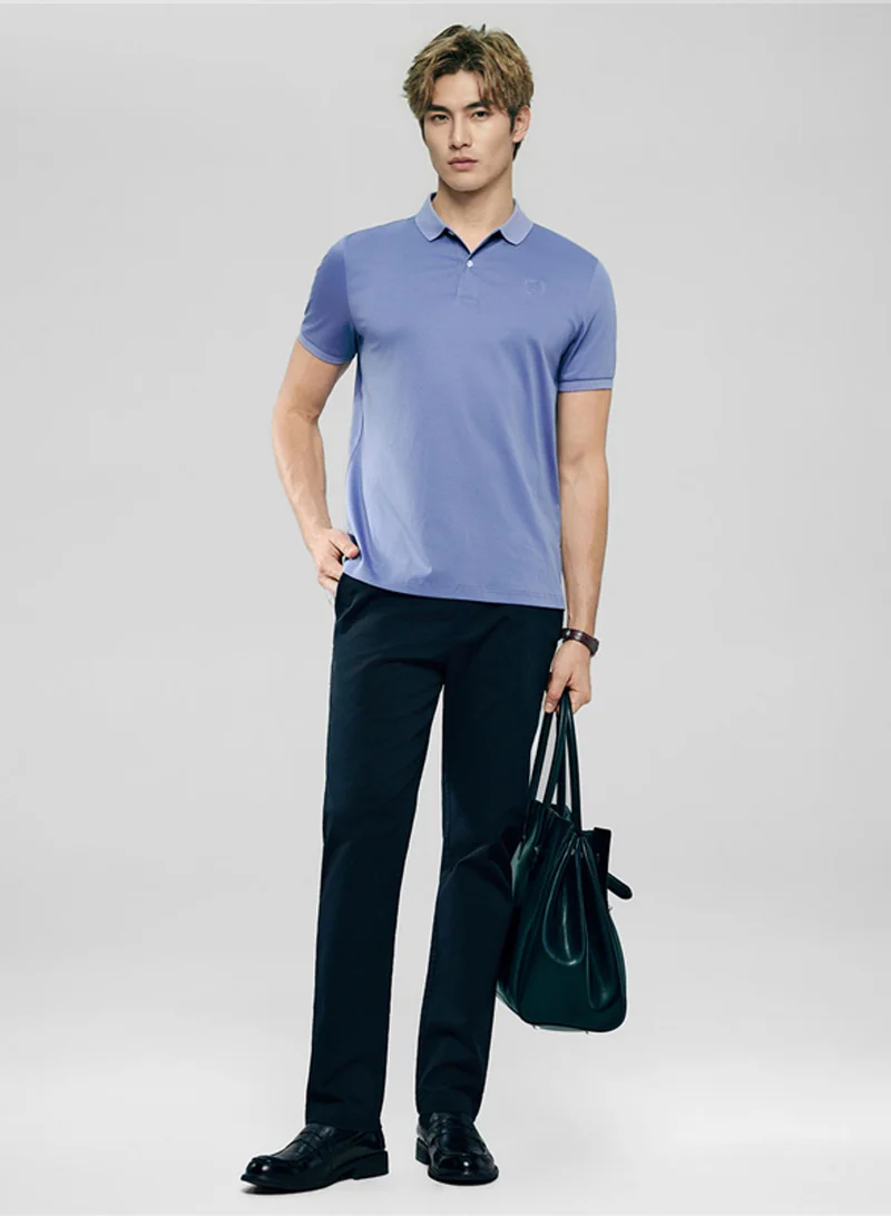 GIORDANO Men’s Slim Fit Liquid Touch Cotton Interlock Polo